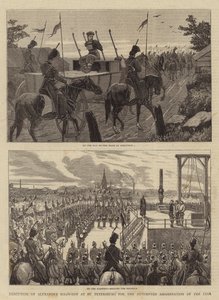 Hinrichtung von Alexander Solovieff in St. Petersburg wegen des versuchten Attentats auf den Zaren von John Charles Dollman