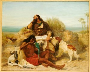 Robinson Crusoe und sein Mann Freitag