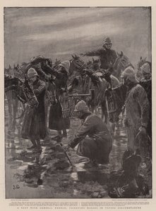 Eine Pause mit General French, Pferde in schwierigen Umständen abstellen