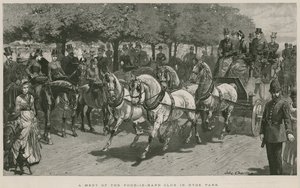 Ein Treffen des Four-in-Hand Clubs im Hyde Park, London von John Charlton