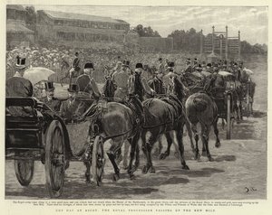 Cup Day in Ascot, der königliche Umzug auf der New Mile von John Charlton
