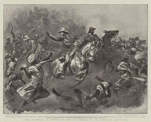 Wie Oberst R H Martin die 21. Lancers in der Schlacht von Omdurman führte von John Charlton