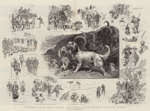 Ereignisse eines Tages mit den Otterhunden in Südwales von John Charlton