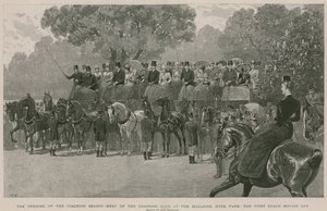 Treffen des Coaching Clubs am Magazin, Hyde Park, London von John Charlton