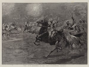 Die arabischen Reiter im Pariser Hippodrom, Olympia von John Charlton