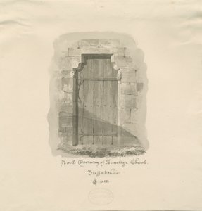 Armitage Kirche - Nordportal von John Chessell Buckler