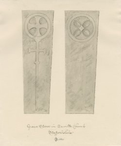 Enville Kirche - Grabsteine von John Chessell Buckler