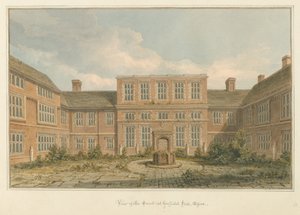 Gosfield Hall - Der Hof, Essex von John Chessell Buckler