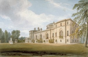 Nordwestansicht von Chiswick House, Chiswick, Hounslow, London, 1822