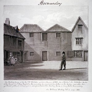 Das Versammlungshaus von Reverend Whitaker, Long Walk, Bermondsey, London, ca. 1828 von John Chessell Buckler