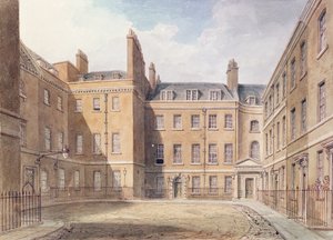 Ansicht der Downing Street, Westminster von John Chessell Buckler