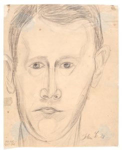 Selbstporträt en face von John Christensen