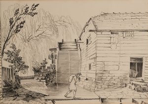 Mühle bei Ditton von John Claude Nattes