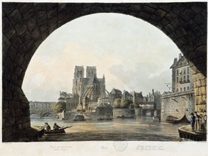 Paris: Notre Dame - in „Paris vu par J.C. Mats“, ed. Miller, London von John Claude Nattes