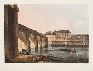 Paris, Die Brücke von Neuille, Illustration aus Versailles, Paris und Saint Denis, veröffentlicht 1807 von John Claude Nattes