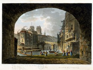 Paris: le Pont Chatelet ou le Peute Pont - in „Paris vu par J.C. Matttes“, ed. Miller, London