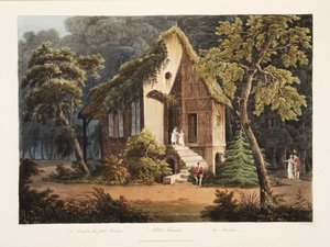 Petit Trianon, Das Boudoir, Illustration aus Versailles, Paris und Saint Denis, veröffentlicht 1805