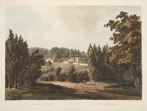 Die Residenz von Rousseau, Illustration aus Versailles, Paris und Saint Denis, veröffentlicht 1809