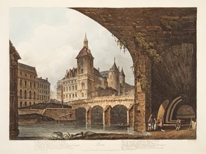 Ansicht der Pont-au-Change, der Tour de l