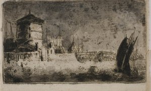 Alter Turm, Leith von John Clerk of Eldin