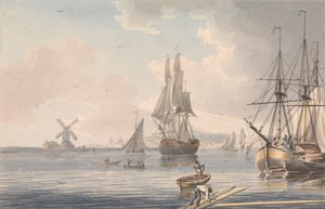 Deptford Dockyard, Kent von John Cleveley the Younger