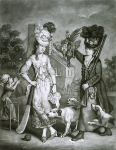Miss Wicket und Miss Trigger, 1778 von John Collet