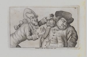 Zwei Männer dramatisieren eine Ungerechtigkeit des Tages von John Collier