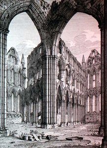 Whitby Abbey, Yorkshire, Illustration aus 