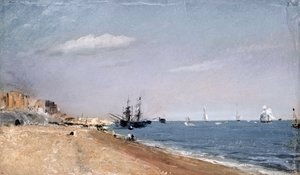 Brighton Beach mit Kohlenhändlern, 1824