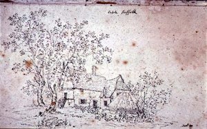 Hütte in Caple, Suffolk von John Constable