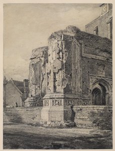 Kirche von East Bergholt, von Südwesten, ca. 1815-17 von John Constable