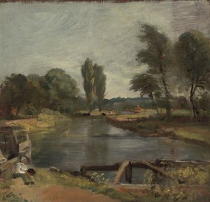 Flatford-Schleuse von John Constable