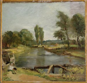 Flatford Schleuse, 1810-11 von John Constable