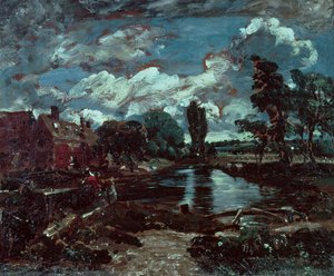 Flatford Mill von einer Schleuse am Stour, ca. 1811 von John Constable