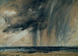 Regensturm über dem Meer, ca. 1824-28 von John Constable
