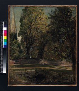 Kathedrale von Salisbury über der Close Wall gesehen von John Constable