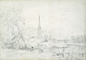 Salisbury-Kathedrale von Nordwesten, 1829 von John Constable