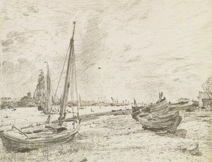 Schiffe auf der Themse von John Constable