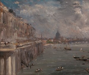 Somerset House Terrasse von der Waterloo Bridge