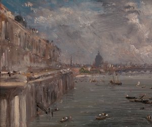 Somerset House Terrasse von der Waterloo-Brücke, ca. 1819 von John Constable