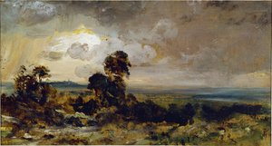 Stürmischer Sonnenuntergang in Hampstead von John Constable