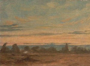 Sommer - Abendlandschaft von John Constable