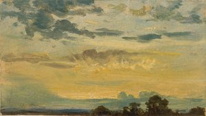 Sonnenuntergang im Sommer, frühes 19. Jahrhundert