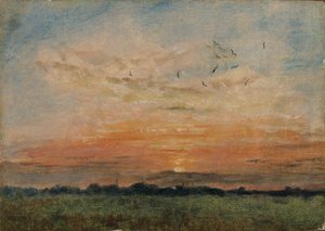 Sonnenuntergang, 1796-1837 von John Constable