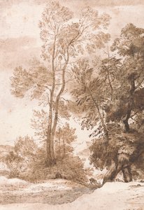 Bäume und Hirsche