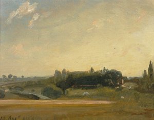 Blick auf das Pfarrhaus, East Bergholt, 1813 von John Constable