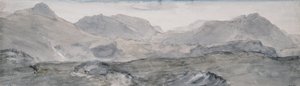 Blick vom Gipfel des Honister Crag (Aquarell) von John Constable