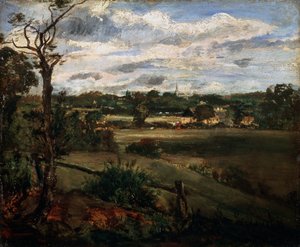 Blick auf Highgate von Hampstead Heath, frühes 19. Jahrhundert von John Constable