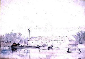 Schloss Windsor vom Fluss aus, 1802