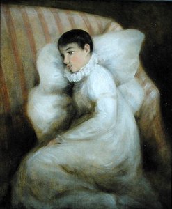 Junges Mädchen ruht auf einem Sofa von John Constable